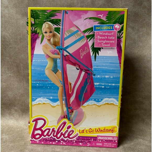 NEW 2013 Barbie Let's Go Windsurf! Unassembled Kit - Picture 1 of 3